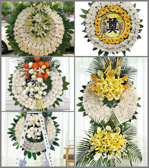 山西运城河津市清涧街道张家庄村花圈速递